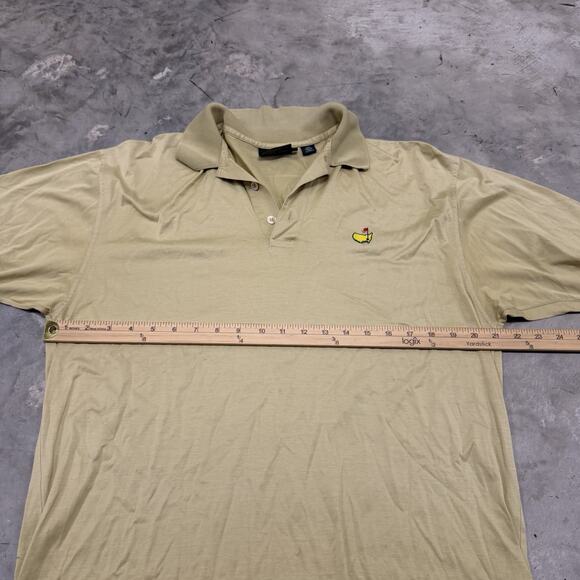 Masters Polo Shirt Mens Size M Gold Vintage Made In Italy Golfer Augusta Golf - Picture 3 of 7
